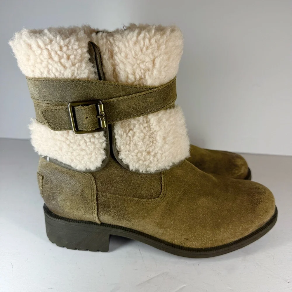 UGG Blayre Boot‎ III Tan Shearling Winter Boots Women’s Size 7